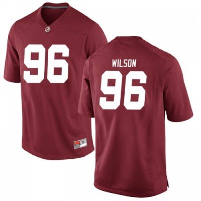 Youth Alabama Crimson Tide #96 Taylor Wilson Crimson Replica NCAA College Football Jersey 2403QTGJ2